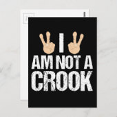 私は不正なリチャード・ニクおもしろいソン引用文ではない ポストカード (正面/裏面)