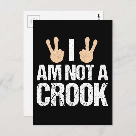 私は不正なリチャード・ニクおもしろいソン引用文ではない ポストカード (正面/裏面)