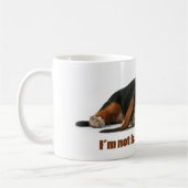 私は不精、私どうしても気になりませんではないです コーヒーマグカップ (左)