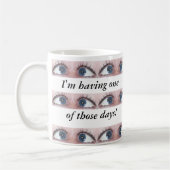 私は不運の日を過しています! コーヒーマグカップ (左)