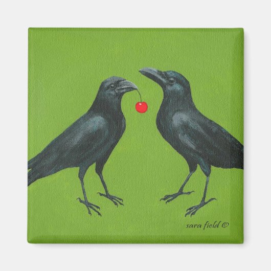 私は与えさくらんぼを愛している マグネット (正面)