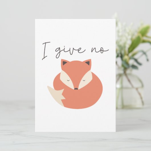私は与えキツネなし サンキューカード (スタンド正面)