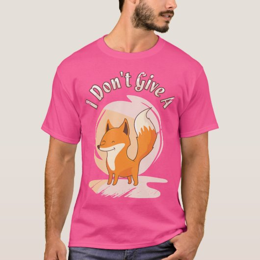 私は与えキツネ赤キツネキツネ Tシャツ (正面)