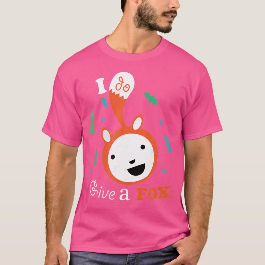 私は与えキツネ Tシャツ (正面)