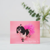 私は与えシーズー（犬）Tzu ポストカード (スタンド正面)