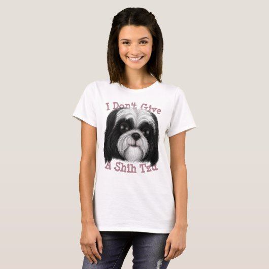 私は与えシーズー(犬)Tzu!Tシャツ Tシャツ (正面フル)