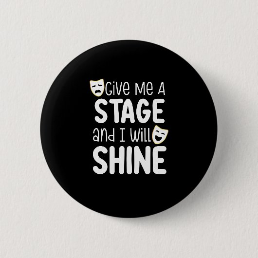 私は与えステージで輝く 缶バッジ (正面)