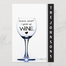 私は与えワインの妊娠おもしろい発表をする 案内状