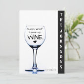 私は与えワインの妊娠おもしろい発表をする 案内状 (スタンド正面)