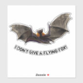 私は与え飛んでいるキツネ シール (シート)