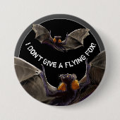 私は与え飛んでいるキツネ 缶バッジ (正面)