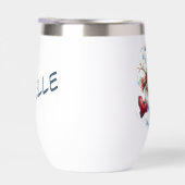 私は与え飲みないおもしろい雪だるまパーソナライズされた (右面)