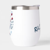 私は与え飲みないおもしろい雪だるまパーソナライズされた (左面)