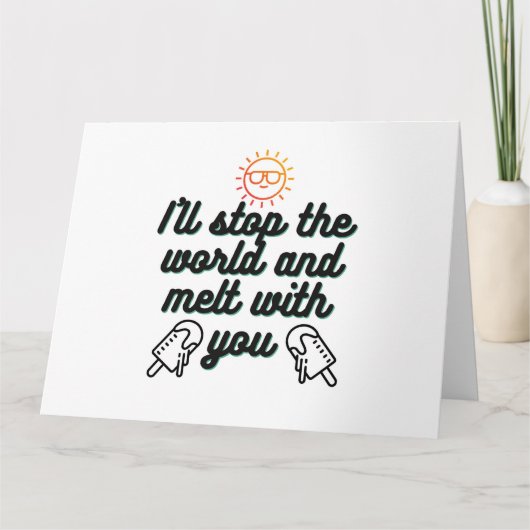 私は世ストップ界に溶け込むポップ・アートのぞ サンキューカード (正面)