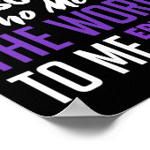 私は世界てんかん衣服を意味する人のために紫を呼ぶ ポスター (角)