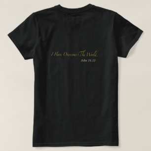 私は世界に勝ちました ヨハネの福音書16:33 Tシャツ