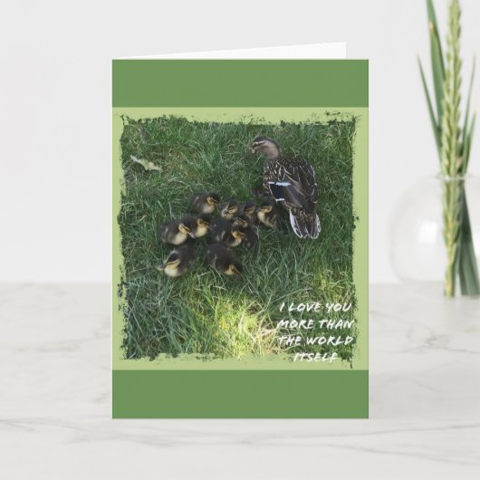 私は世界のカードよりあなたを愛している カード (正面)