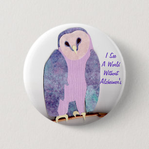 私は世界のフクロウ1aを見ます 缶バッジ