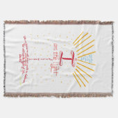 私は世界の光 イエス聖書の一節 スローブランケット (正面)