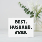 私は世界の夫を今まで最高のも愛している ポストカード (スタンド正面)