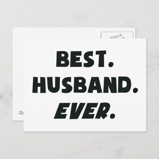 私は世界の夫を今まで最高のも愛している ポストカード (正面/裏面)