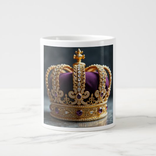 私は世界の巨大なコーヒーマグを支配している ジャンボコーヒーマグカップ (正面)