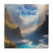 私は世界の聖句の光である タイル (正面)
