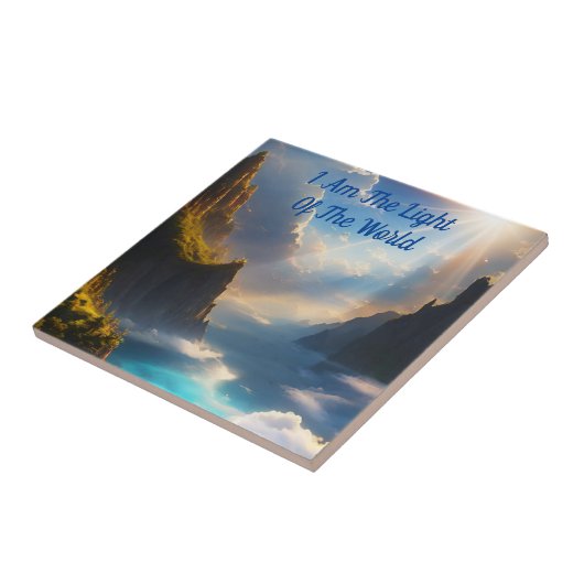 私は世界の聖句の光である タイル (側面)