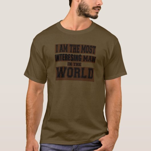私は世界のintersting人です tシャツ (正面)