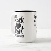 私は世界を引き継ぐことで…計画しました ツートーンマグカップ (正面左)