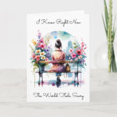 私は世界を知っ感じている | 友情 カード (正面)