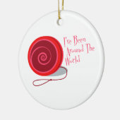 私は世界中にありました セラミックオーナメント (左)