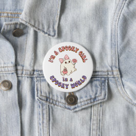 私は世界幽霊の不気味不気味な女だ 缶バッジ