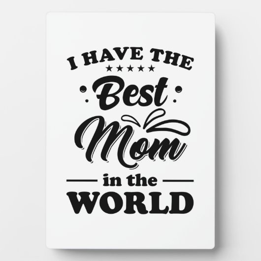 私は世界最高のに母がいる フォトプラーク (正面)