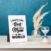 私は世界最高のに母がいる フォトプラーク (側面)