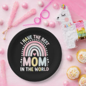 私は世界最高ののボホレインボーに母がいる ペーパープレート (パーティー)