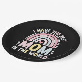 私は世界最高ののボホレインボーに母がいる ペーパープレート (アングル)