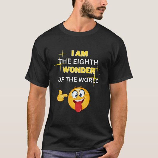 私は世界疑問に思の八番目だ Tシャツ (正面)