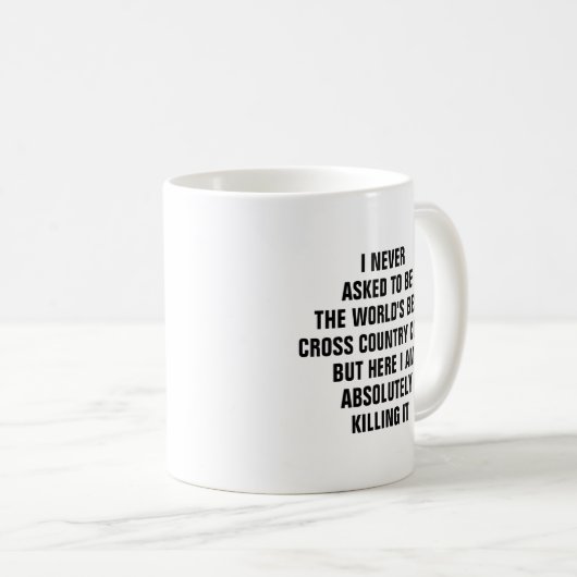 私は世界頼を越えた国には最高のなれない。 コーヒーマグカップ (正面右)