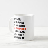 私は世頼界の監督にな最高のらず コーヒーマグカップ (正面左)
