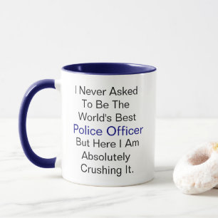 私は世頼界の警察官になることは決してない マグカップ