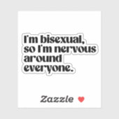 私は両性者でみんな神経質のまわりにだ シール (シート)