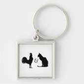 私は両方とも愛します キーホルダー (正面)