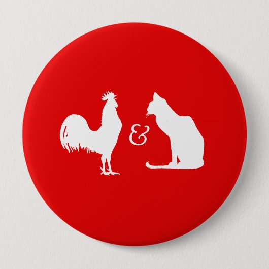 私は両方とも愛します 缶バッジ (正面)