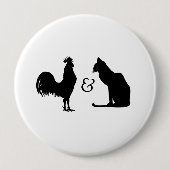 私は両方とも愛します 缶バッジ (正面)