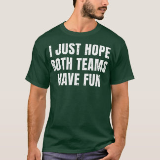 私は両方のチームがおもしろいヴィンテージを持っていおもしろいることを望む Tシャツ