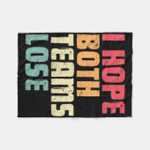 私は両方のチームがアメリカンフットボールおもしろいを負けるのを望む フリースブランケット (正面(横))