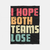 私は両方のチームがアメリカンフットボールおもしろいを負けるのを望む フリースブランケット (正面)
