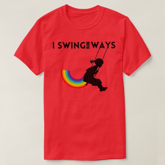 私は両方の方法かわいいギフトアイディア Tシャツ (デザイン正面)