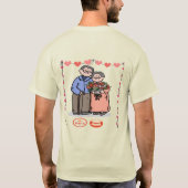 私は両親をとても愛している。 Tシャツ (裏面)